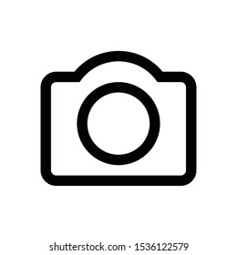 camera line vector single icon