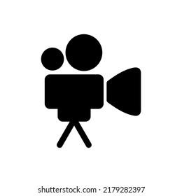 camera, live stream, videography icon vector illustration logo template for many purpose. Isolated on white background.