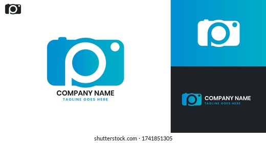 Camera Logo - All elements on this template are editable with vector software