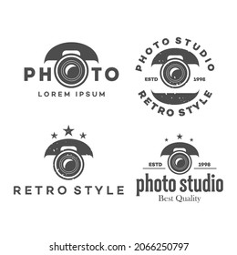 Camera logo bedge with varial art bundles
