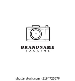 Logo-Cartoon-Design flach Symbol schwarz, moderne einzelne Vektorgrafik