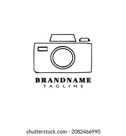 camera logo cartoon design template icon modern isolated vector illustration