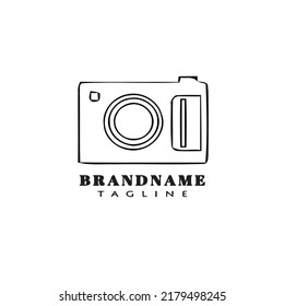 Camera-Logo-Design-Vorlage Symbol schwarz, modern, einzelne Vektorgrafik einfach