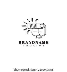 camera logo cartoon design template icon creative modern isolated vector illustration