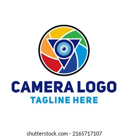 camera logo design creative idea