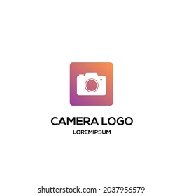 Camera logo design modern concept on isolated background, icon template