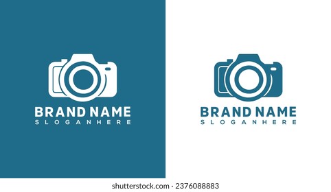 Diseño del logotipo de la cámara. Plantilla de logotipo de fotógrafo profesional moderno. Ilustración vectorial.

