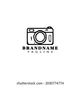 camera logo design template icon modern vector