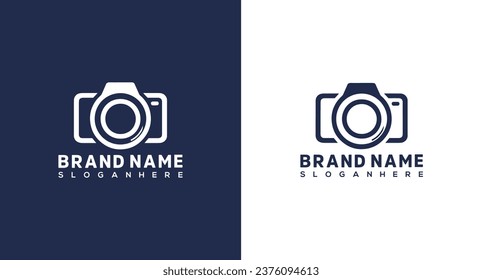 Camera logo design template. Camera icon vector. Photography logo design.
