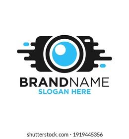 Camera Logo Design Template Inspiration, Vector Illustration, Photography. Movie, Cinema.