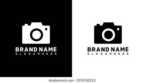 Camera logo design template. Photographer logo concept. Camera icon vector.
