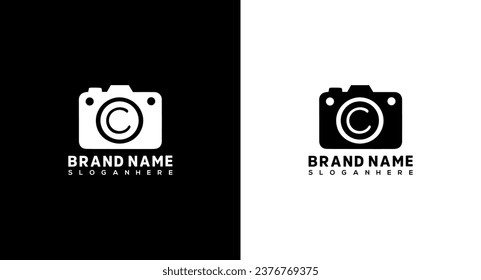 Camera logo design template. Photographer Logo Camera icon vector. Photography logo design, 
