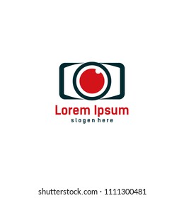 Camera Logo Design Template. Photography