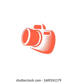 camera logo design template, photography icon