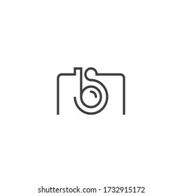 camera logo design vector minimalist