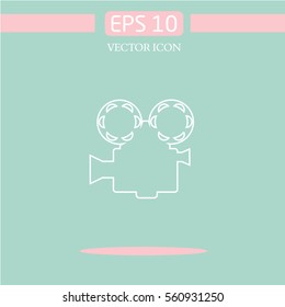 camera logo design.graphic image.simple icon for web.