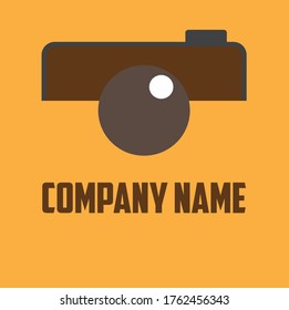 Camera logo with editable company name