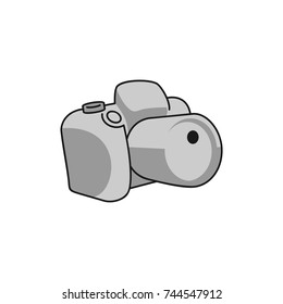 Camera Logo Element cartoon style