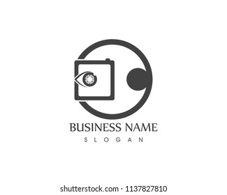 Camera logo icon business vector 