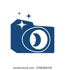 Camera logo icon design illustration