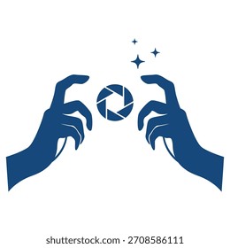 Camera logo icon design illustration