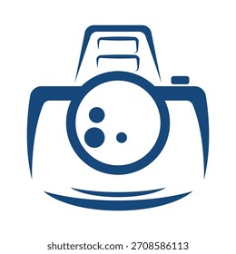 Ilustración de diseño de icono de logotipo de cámara