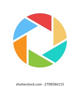 Ilustración de diseño de icono de logotipo de cámara