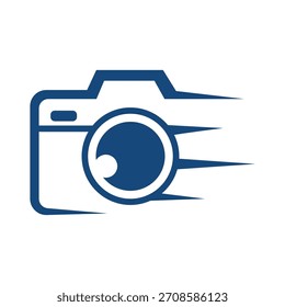 Camera logo icon design illustration