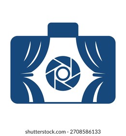 Ilustración de diseño de icono de logotipo de cámara