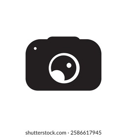 camera logo icon illustration flat