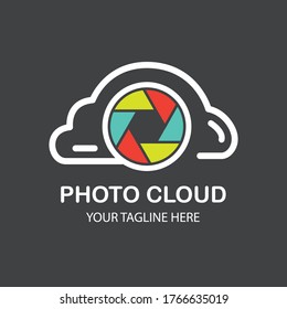 Camera Logo Icon Foto Cloud