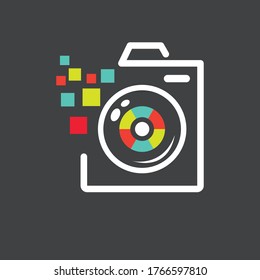 Camera Logo Icon Photo Pixel
