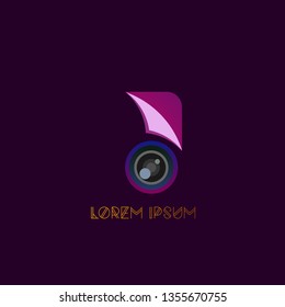camera logo icon, sign or symbol for photography community or organization