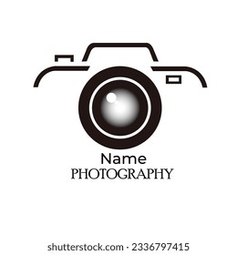 Camera logo, camera icon vector illustration, Lenses and Photo set. Photography logo.