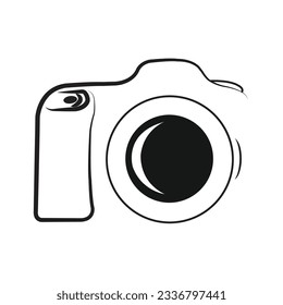 Camera logo, camera icon vector illustration, Lenses and Photo set. Photography logo.