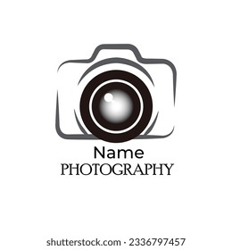 Camera logo, camera icon vector illustration, Lenses and Photo set. Photography logo.