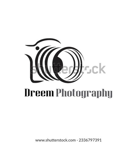 Camera logo, camera icon vector illustration, Lenses and Photo set. Photography logo.