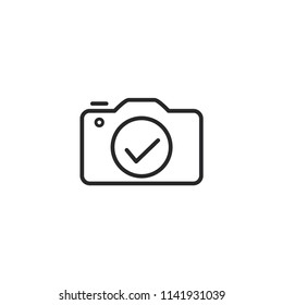 camera logo icon vector template