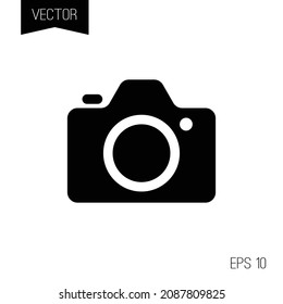 Camera logo or icon for web or UI UX design.