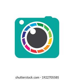 Diseño de imágenes de logotipo de cámara
