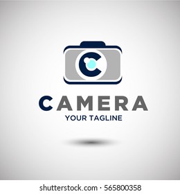 Camera Logo Letter C Vector Template Stock Vector (Royalty Free ...