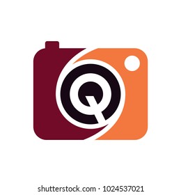 Camera Logo With Letter Q