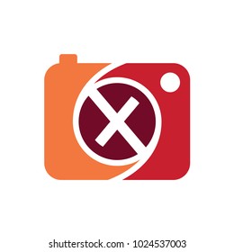 Camera Logo With Letter X
