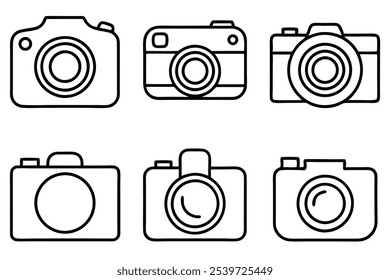 Camera Logo Line Art Ideal for Professional Use