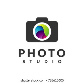 Camera logo. Photo icon. Photography sign. Photograph logo. Camera icon, Photographer studio logo. Photo studio logo.