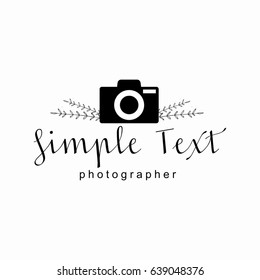 Camera logo for photographer