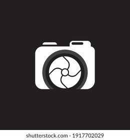 Logotipo de cámara, logotipo de fotografía, diseño de plantilla de concepto digital personalizado