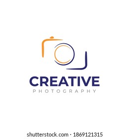 Logo de la cámara. Inspiración vectorial en el diseño de logotipos de fotografía