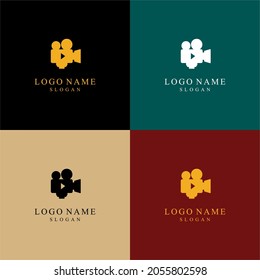 
camera logo with several different background colors