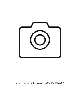 Contorno de Vector con logotipo de cámara